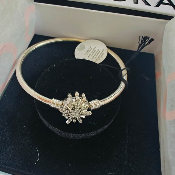 NIB Pandora Fireworks Limited Edition Sterling Silver Bangle Bracelet - Picture 6 of 8